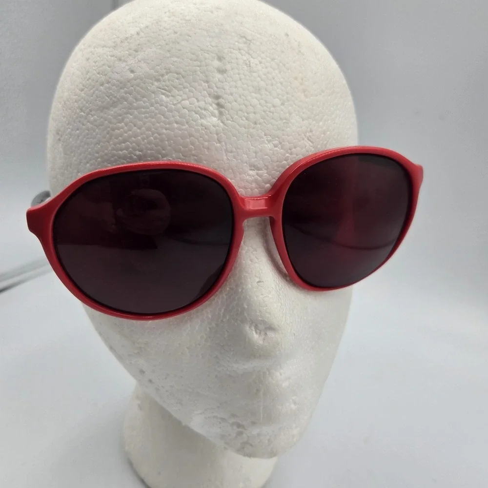 Y2K‎ LUXOTTICA AVANT-GARDE Red Black 1374 Sunglasses Eyeglass Frames Only ITALY